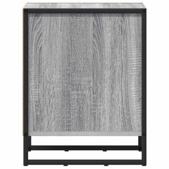 vidaXL Bedside Table Grey Sonoma 39.5 x 30 x 50 cm Engineered Wood 6