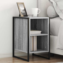 vidaXL Bedside Table 2 pcs Grey Sonoma 39.5 x 30 x 50 cm 1