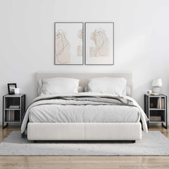 vidaXL Bedside Table 2 pcs Grey Sonoma 39.5 x 30 x 50 cm 4