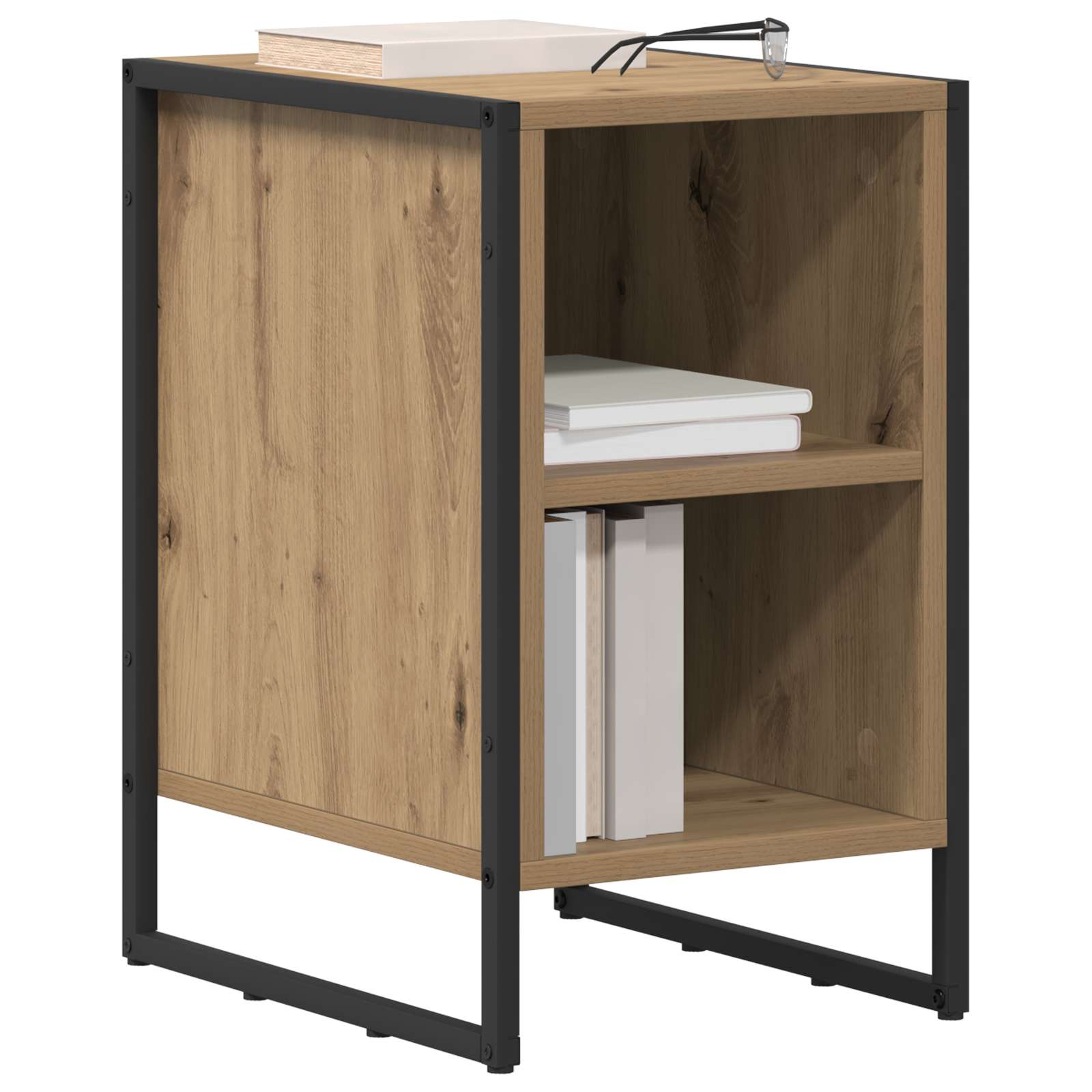 vidaXL Bedside Table Artisian Oak 39.5 x 30 x 50 cm Engineered Wood 3