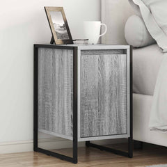 vidaXL Bedside Table Grey Sonoma 39.5 x 30 x 50 cm Engineered Wood 1