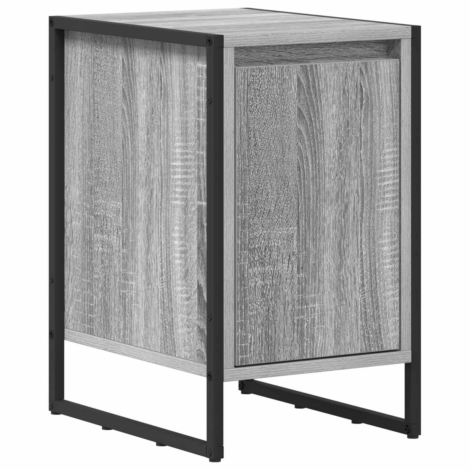 vidaXL Bedside Table Grey Sonoma 39.5 x 30 x 50 cm Engineered Wood 2