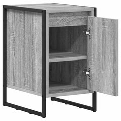 vidaXL Bedside Table Grey Sonoma 39.5 x 30 x 50 cm Engineered Wood 5