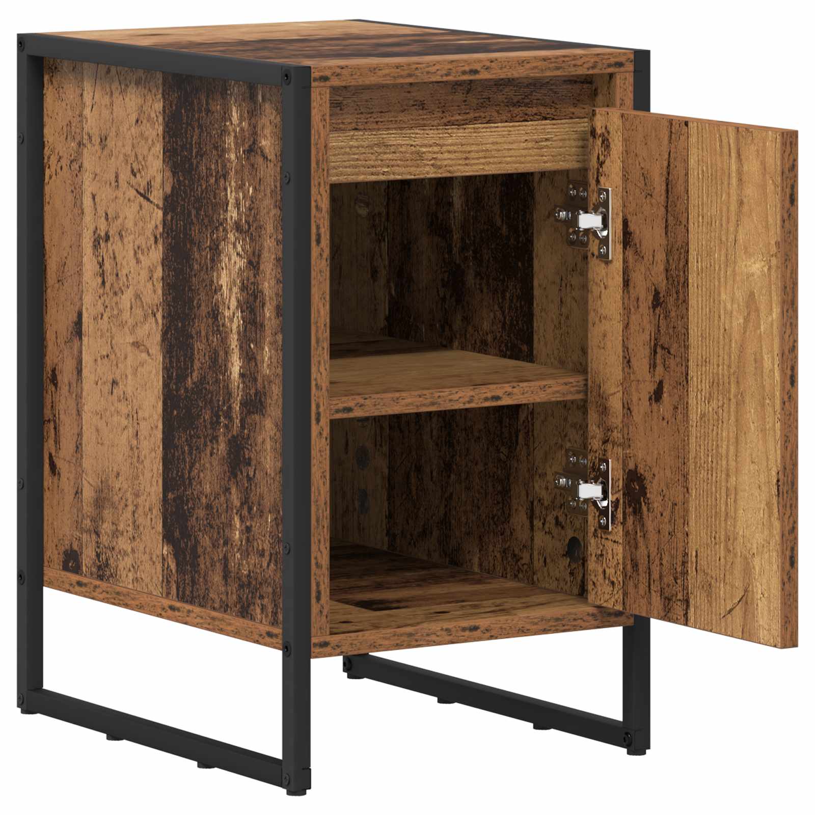 vidaXL Bedside Table Old Wood 39.5 x 30 x 50 cm Engineered Wood 5