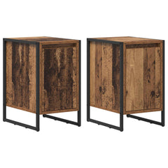 vidaXL Bedside Table 2 pcs Old Wood 39.5 x 30 x 50 cm Engineered Wood 2