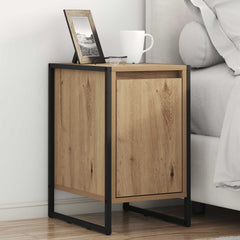 vidaXL Bedside Table Artisian Oak 39.5 x 30 x 50 cm Engineered Wood 1