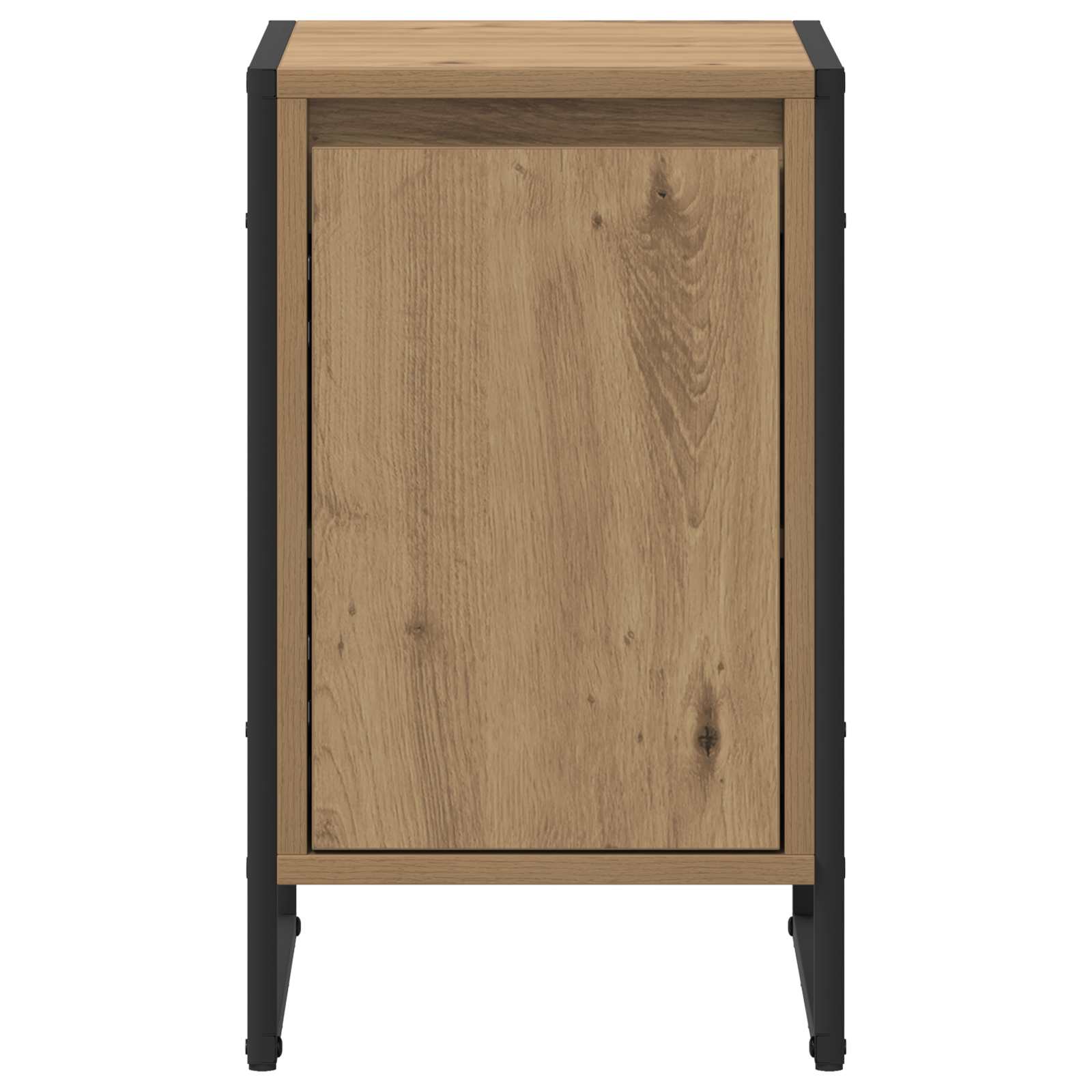 vidaXL Bedside Table Artisian Oak 39.5 x 30 x 50 cm Engineered Wood 6