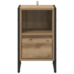 vidaXL Bedside Table Artisian Oak 39.5 x 30 x 50 cm Engineered Wood 6