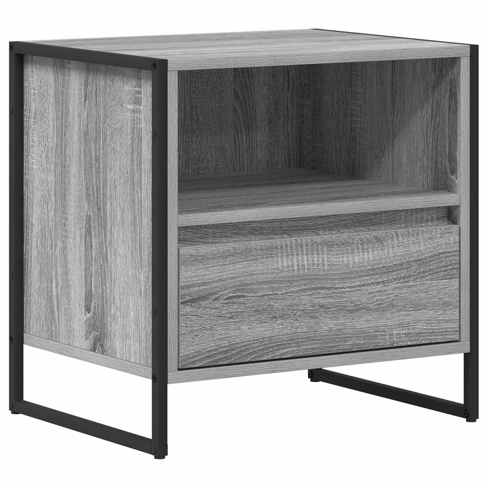 vidaXL Bedside Table 2 pcs Grey Sonoma 50 x 39.5 x 50 cm 5