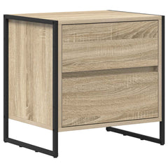 vidaXL Bedside Table Sonoma 50 x 39.5 x 50 cm Engineered Wood 2