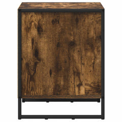 vidaXL Bedside Table Smoke Oak 50 x 39.5 x 50 cm Engineered Wood 6