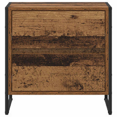 vidaXL Bedside Table Old Wood 50 x 39.5 x 50 cm Engineered Wood 5