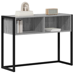 vidaXL End Table Grey Sonoma 100 x 36 x 75 cm Engineered Wood 3