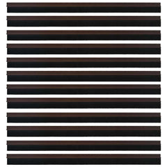 vidaXL Self-adhesive Door Brush Seals 12 pcs 100 cm Aluminium Alloy 5