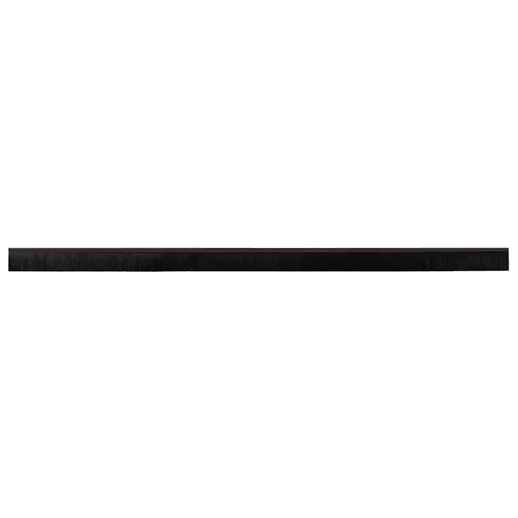 vidaXL Screw-on Door Brush Seals 12 pcs Brown 100 cm Aluminium Alloy 6