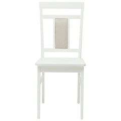 vidaXL Dining Chair 2 pcs Solid Rubber Wood White 36 x 44.5 x 91.5 cm 5