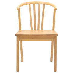 vidaXL Dining Chair 2 pcs Solid Rubberwood Natural 51 x 61 x 80.5 cm 5