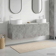Bathroom Cabinet Set 3 pcs 161.5 x 44.5 x 80 cm Concrete grey
