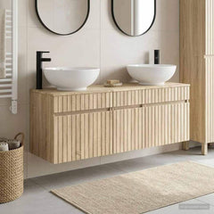 Bathroom Cabinet Set 3 pcs 157 x 44.5 x 80 cm Sonoma oak