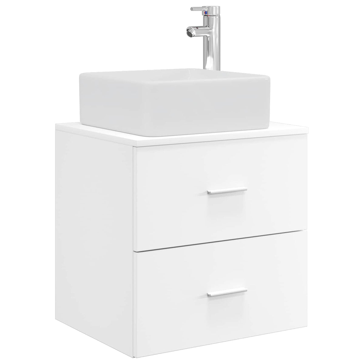 Bathroom Cabinet Set 3 pcs 136 x 35 x 80 cm White
