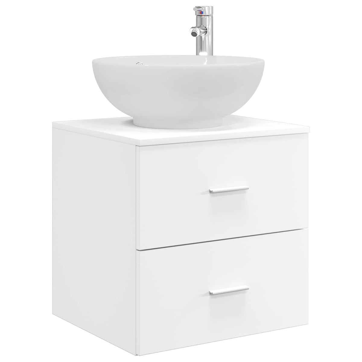Bathroom Cabinet Set 3 pcs 129 x 44.5 x 80 cm White