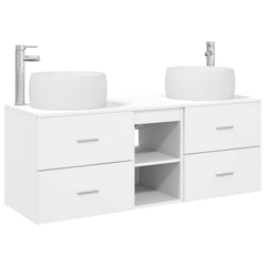 Wall-mounted Bathroom Cabinet Set 3 pcs White