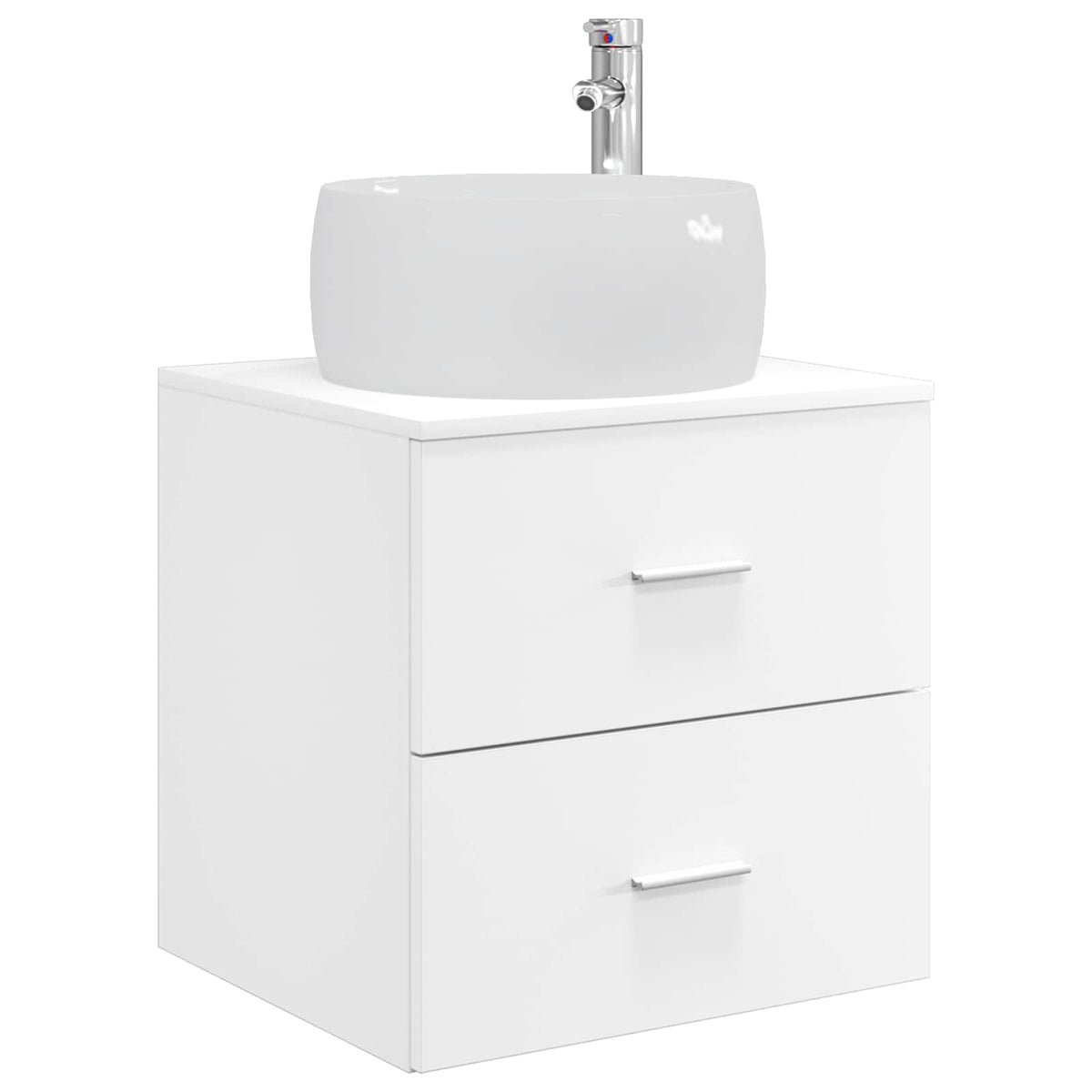 Wall-mounted Bathroom Cabinet Set 3 pcs White