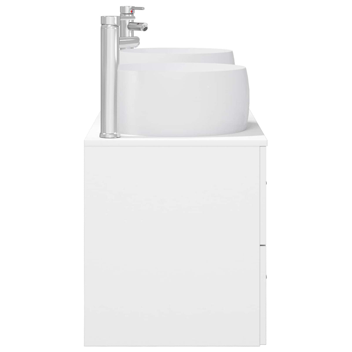 Bathroom Cabinet Set 3 pcs 129 x 44.5 x 80 cm White
