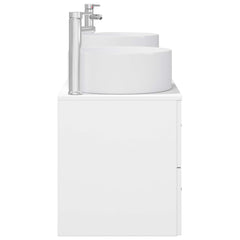 Bathroom Cabinet Set 3 pcs 161.5 x 44.5 x 80 cm White