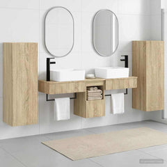 Bathroom Cabinet Set 5 pcs 136 x 35 x 80 cm Sonoma oak
