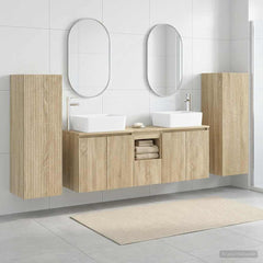 Bathroom Cabinet Set 5 pcs 136 x 35 x 80 cm Sonoma oak