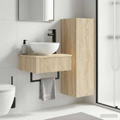 Bathroom Cabinet Set 2 pcs 33 x 34.5 x 100 cm Sonoma oak