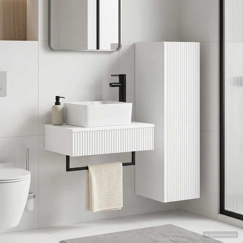 Bathroom Cabinet Set 2 pcs 33 x 34.5 x 100 cm White