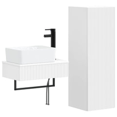 Bathroom Cabinet Set 2 pcs 33 x 34.5 x 100 cm White