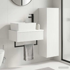 Bathroom Cabinet Set 2 pcs 33 x 34.5 x 100 cm High gloss white