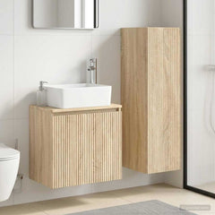 Bathroom Cabinet Set 2 pcs 33 x 34.5 x 100 cm Sonoma oak