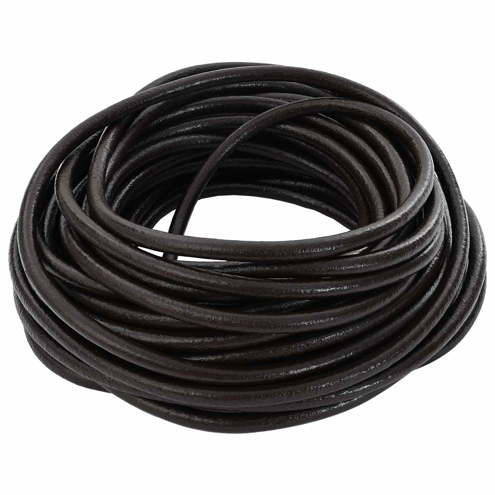 vidaXL Leather Cord 1 Dark Brown Ø4 mm x 50 m Leather 1