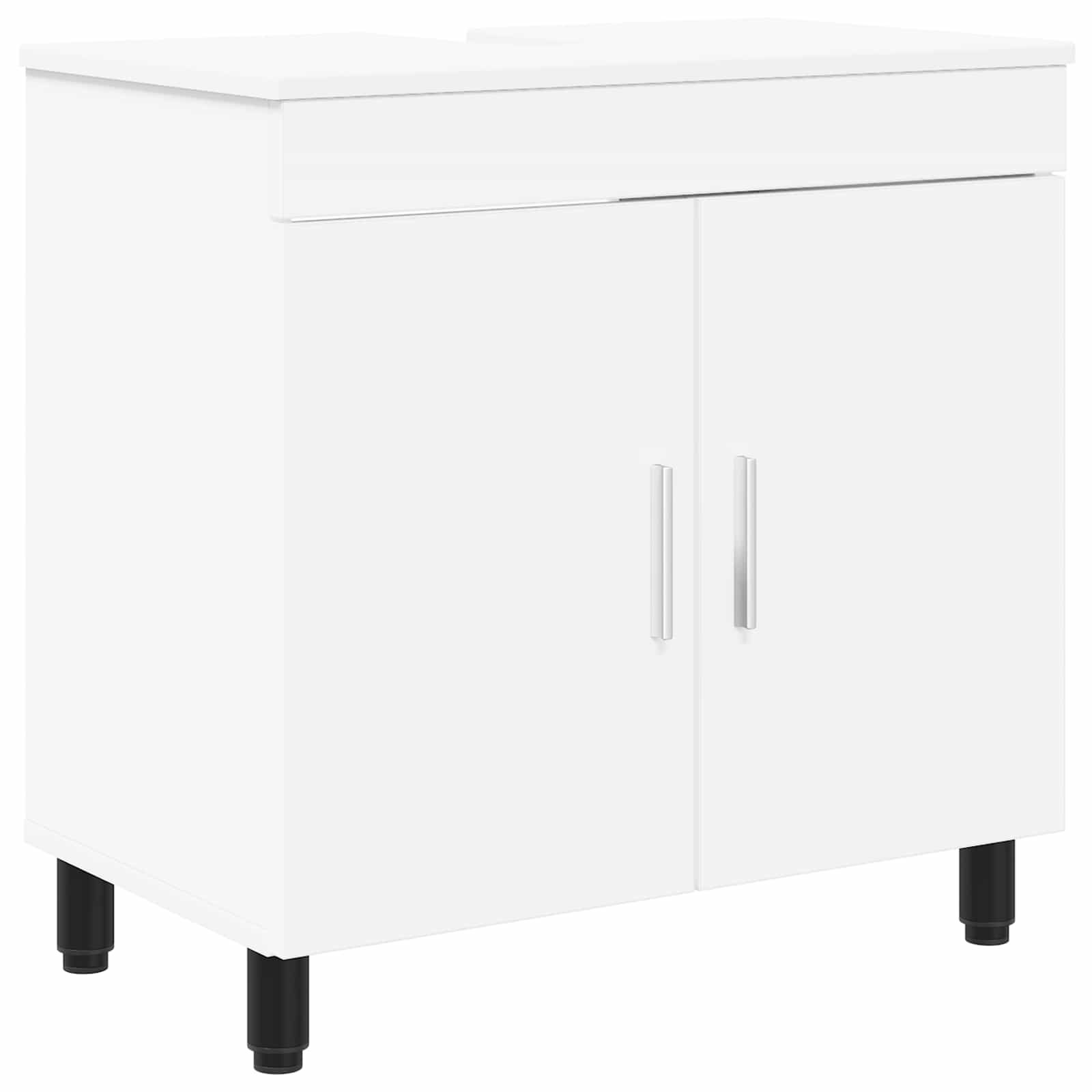 vidaXL Bathroom Vanity Unit White 60 x 35 x 60 cm Engineered Wood 2