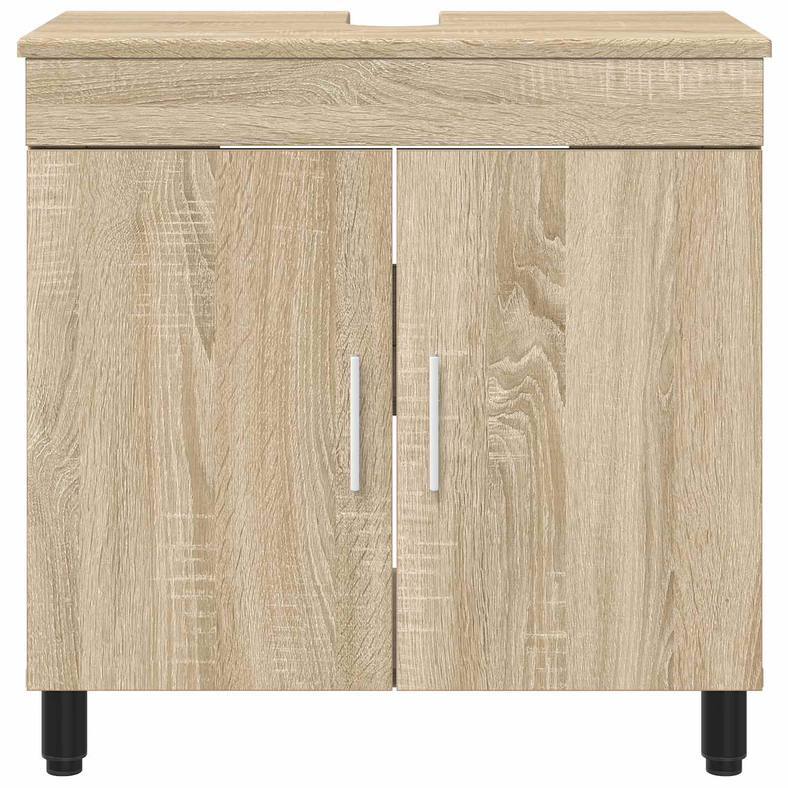 vidaXL Bathroom Vanity Unit Sonoma Oak 60 x 35 x 60 cm Engineered Wood 5