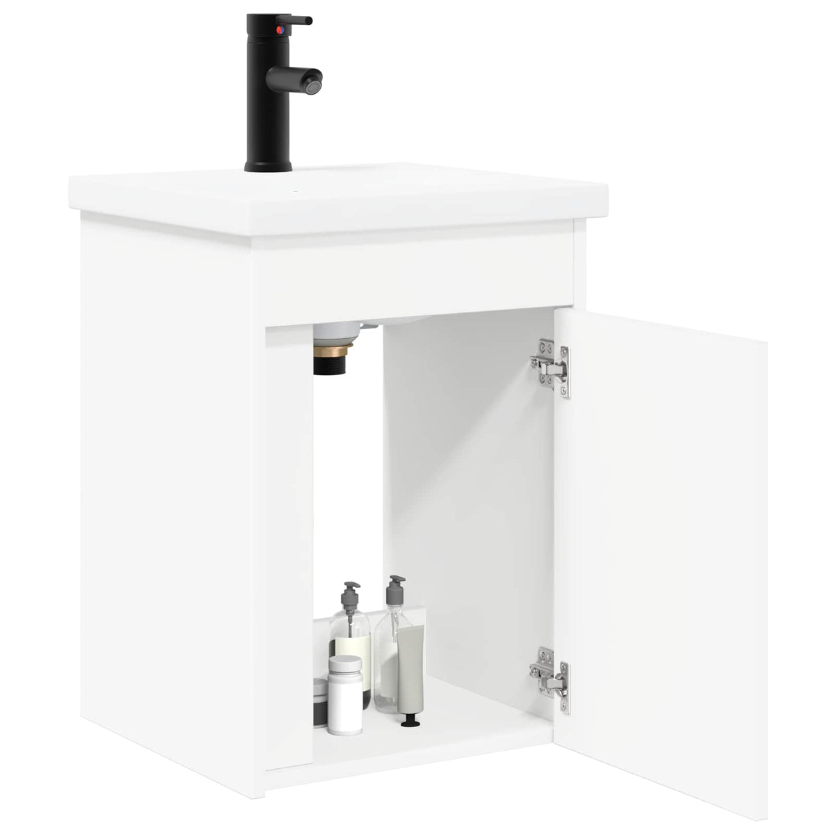 Bathroom Vanity Unit with Tap 42 x 40 x 74.5 cm White