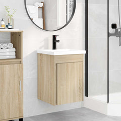Bathroom Vanity Unit with Tap 42 x 40 x 74.5 cm Sonoma oak