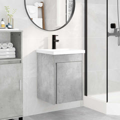 Bathroom Vanity Unit with Tap 42 x 40 x 74.5 cm Concrete grey