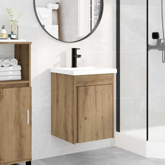 Bathroom Vanity Unit with Tap 42 x 40 x 74.5 cm Artisan oak