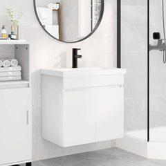 Bathroom Vanity Unit with Tap 61 x 40 x 74.5 cm White