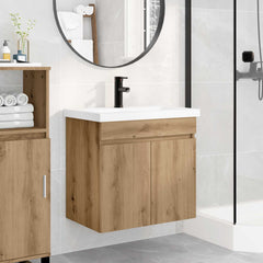 Bathroom Vanity Unit with Tap 61 x 40 x 74.5 cm Artisan oak