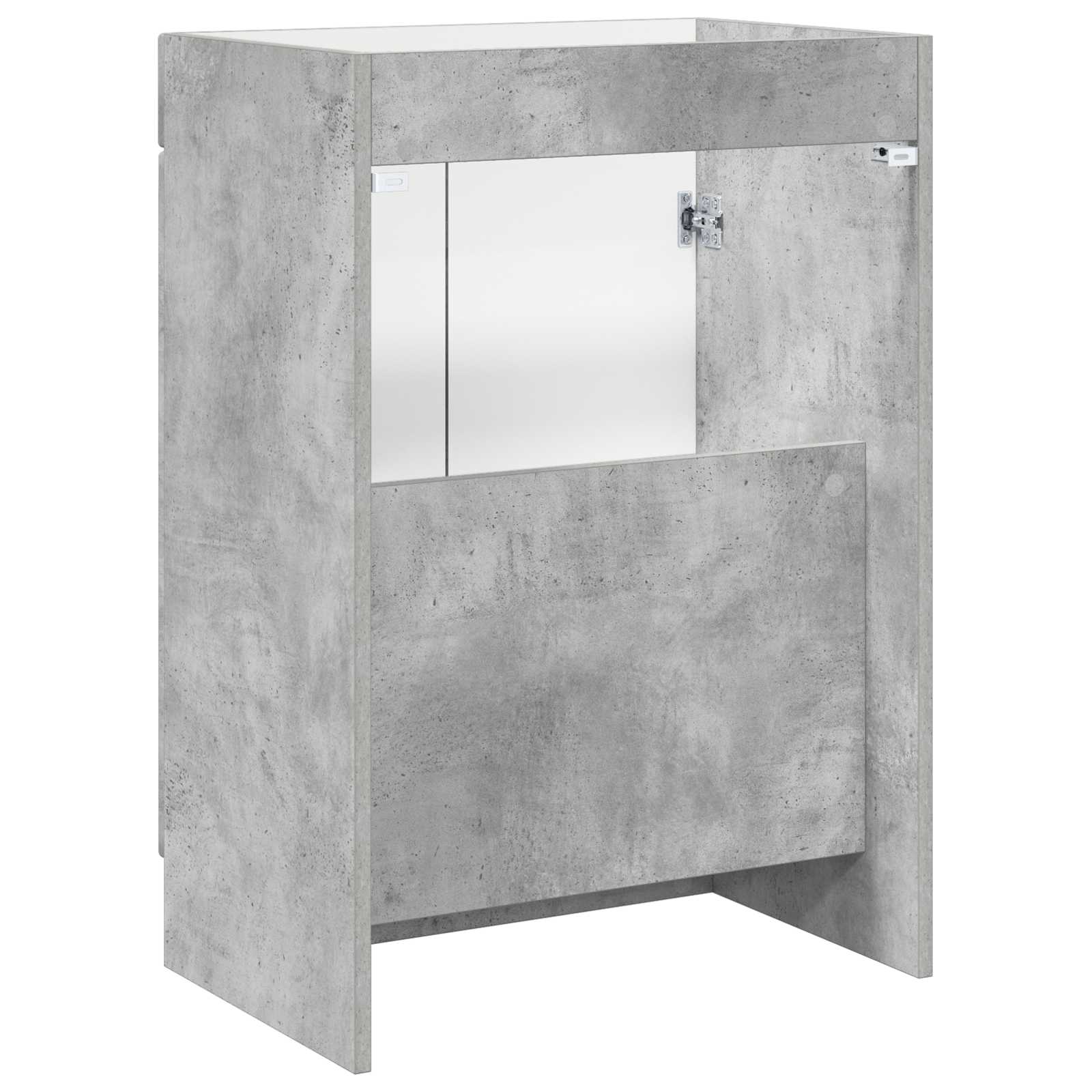 vidaXL Bathroom under Sink Cabinet Concrete Grey 56 x 37.5 x 81 cm 6