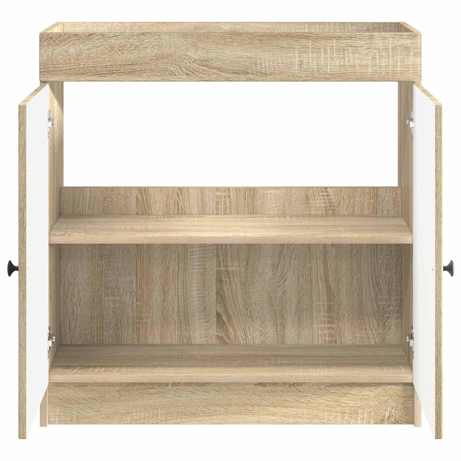 vidaXL Bathroom under Sink Cabinet Sonoma Oak 56 x 37.5 x 81 cm 4