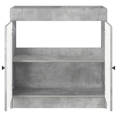 vidaXL Bathroom under Sink Cabinet Concrete Grey 56 x 37.5 x 81 cm 4