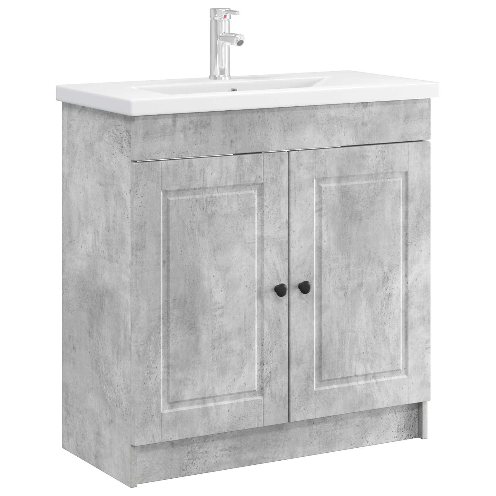 vidaXL Bathroom under Sink Cabinet Concrete Grey 56 x 37.5 x 81 cm 3