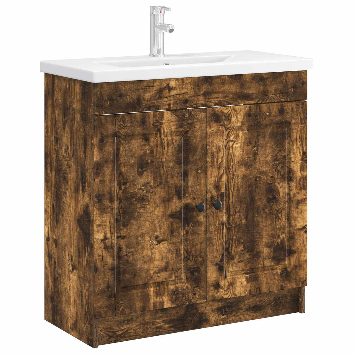 Bathroom under Sink Cabinet Smoked oak